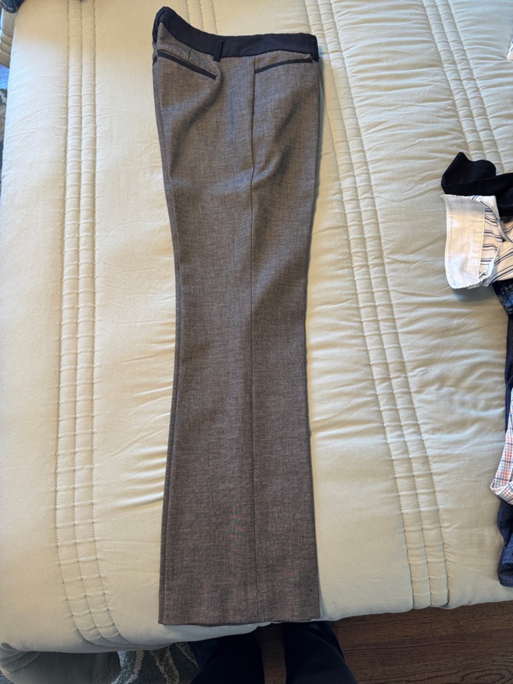 Express Women's Gray Boot-Cut Dress Pants
